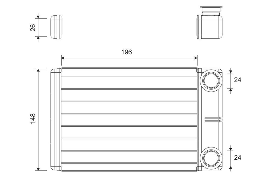 Radiateur de chauffage VALEO ref. 811608